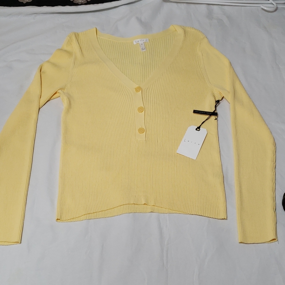 Leith NWT ribbed Henley